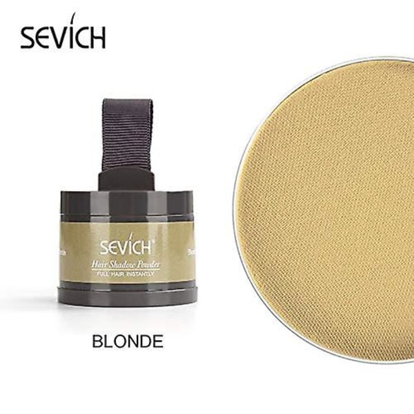 Instant Hair Shadow - Hårlinjepulver, Quick Cover Grå hårrodsskjuler med Puff Touch, 4 G（blond）