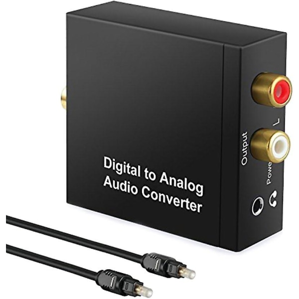 Digital To Converter Digital To O Converterdac Optisk Coax To O Adapter OL/r Converter Adapter Med Optisk Kabel 3,5 mm USB Power