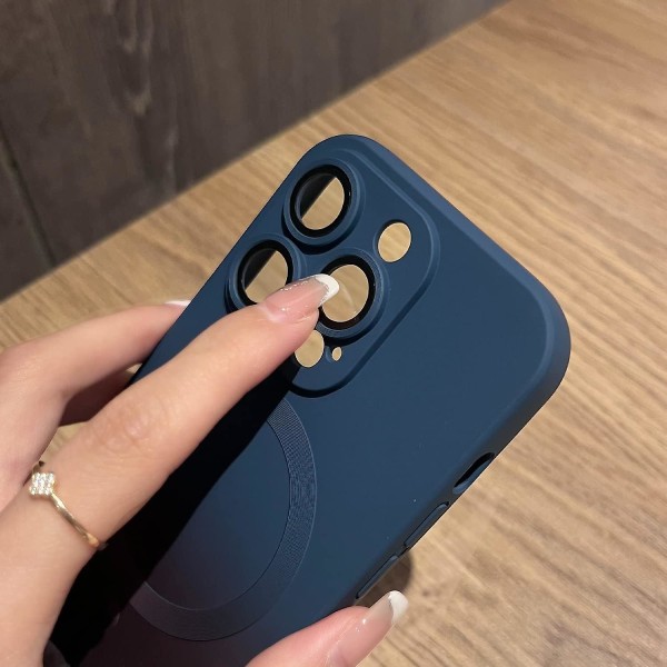 Magnetiskt Iphone 13 Pro case [kompatibelt med Magsafe], sött case med gradientfärg för kvinnor och män, Mjuk TPU Stötsäker med case