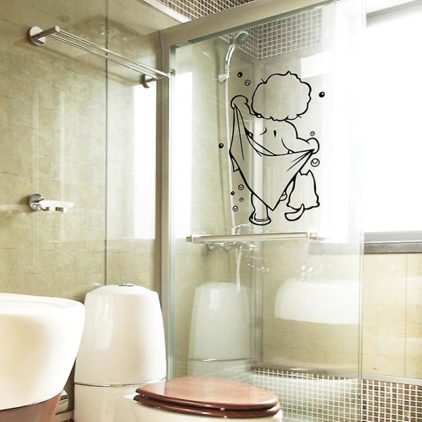 Klistermärke Art Wash Väggklistermärken Avtagbar badrumsdekoration Hållbar och användbar