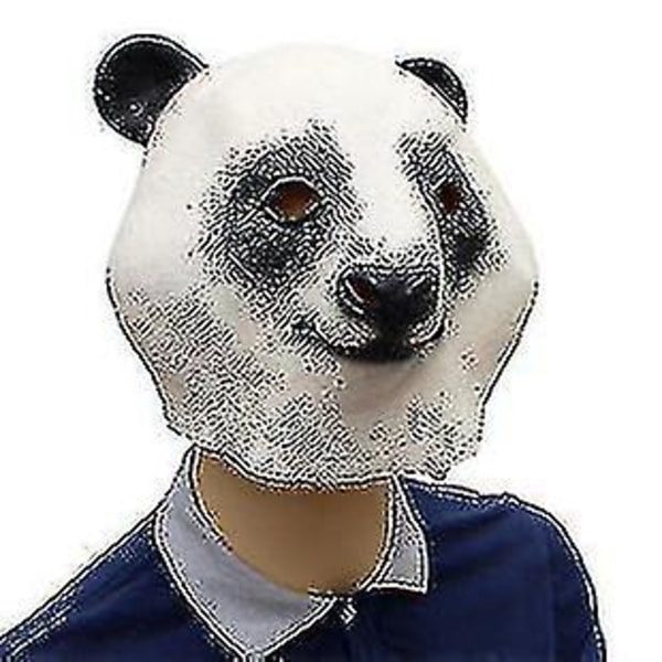 Halloween Prom Party Supplies Animal Latex Masker Giant Panda Latex Mask Headcoverl