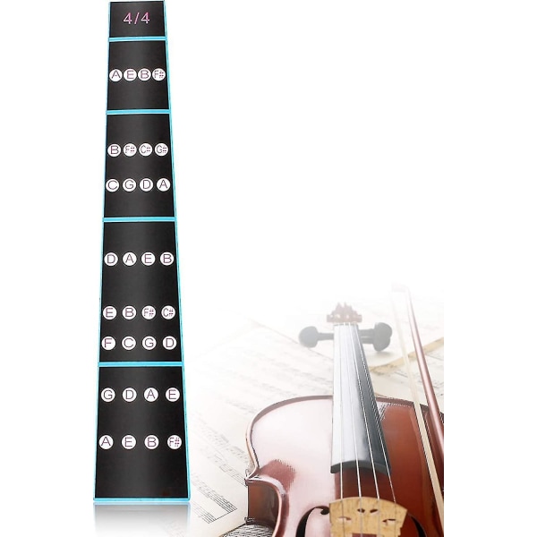 Sl Violin Finger Guide, 4/4 Violin Notes Sticker, Violin Gripboard Sticker Gripbrädesmarkör för nybörjare 10 st)