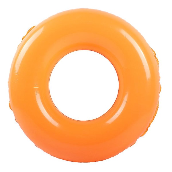 Lasten uimarengas hedelmäkuvioidulla puhallettava uimaputki lautta allaslelut vesikesälle, halkaisija 70 cm, uusi (oranssi)