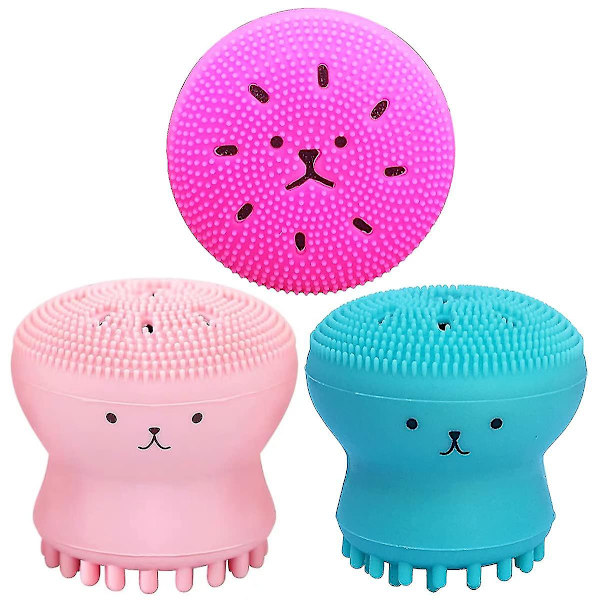 1pcs - Facial Cleansing Brush Silicone Facial Brush And Massager Octopus Shape Cleansing Brush For Deep Cleansing Gentle Exfoliating Skin Massage (ros