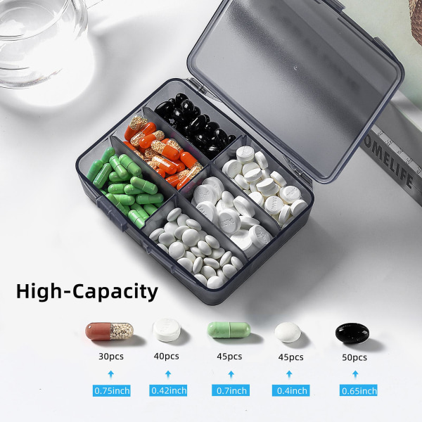 High-capacity Pill Organizer Pill Box Case Daily Medicine Organizer