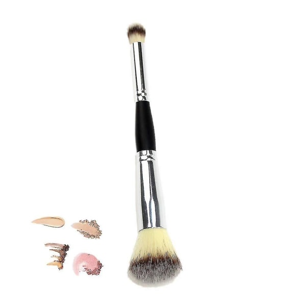 Double Ended Complexion Brush Face Concealer Powder Duo Makeup Brush Dual Ended