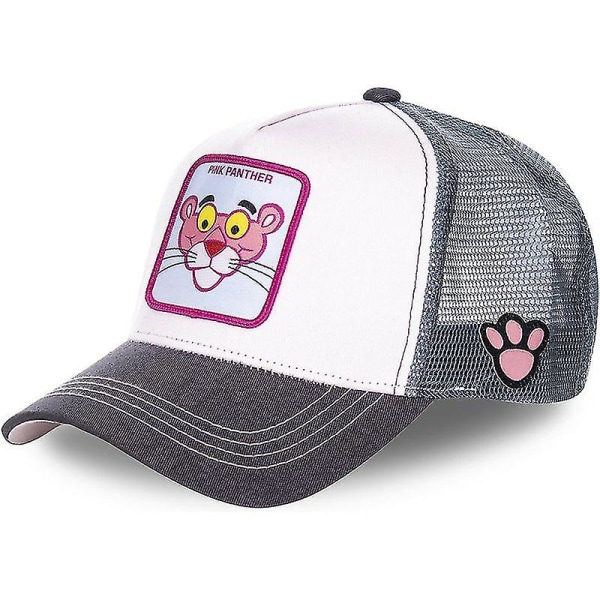 Pink Panther Mesh Cap Sommer Baseball Cap Anime Sort Trucker Hat Tegneserie Kvinder Mænd Far Hat Snapback