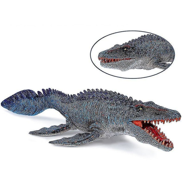 Stort Mosasaurus-legetøj, realistisk Dybhavsmonster-plastikdyremodel