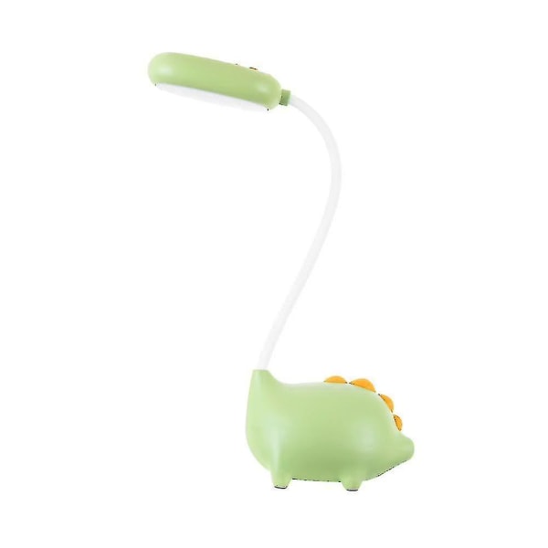 Liten dinosaurieformad bordslampa - USB laddning - Färgbyte - Söt - För barnstudenter - Grön