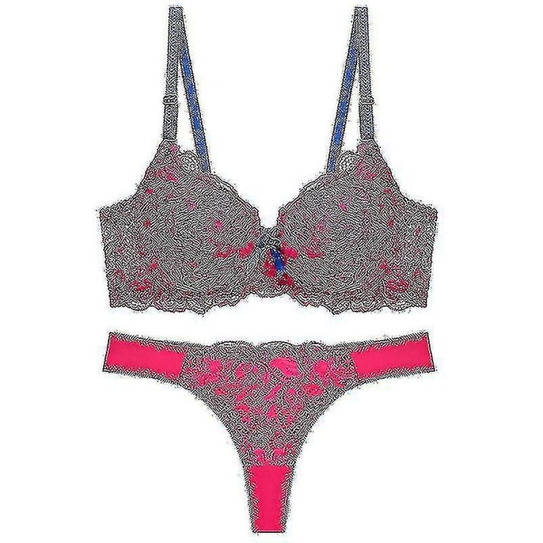 Lingerie Sets Comfort Permeable Support Lace Breathable High Quality Lining Bra For Woman New Red 90
