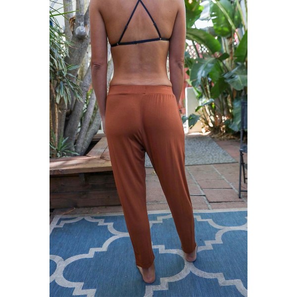 Wide band lounge pants Copper Large
