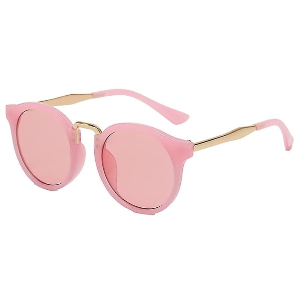 Barnsolglasögon, Baby med näsdyna av metall, Runda solglasögon, Barnsolglasögon blå, rosa, Uv400 skyddsglasögon för resor Skidåkning Shoppa