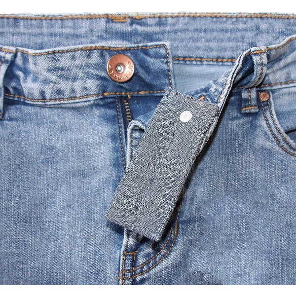 Denim midjeförlängningsknapp för jeans och kjol Bekväma metallknappar 4 delar, olika färger