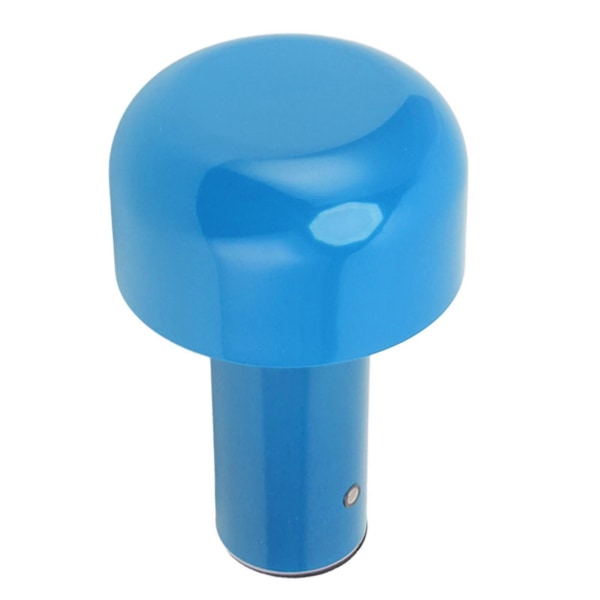 Led bordslampa svampdesign USB -laddning 3 färgtemperatur Touch bordslampa för restaurangstudie Blå