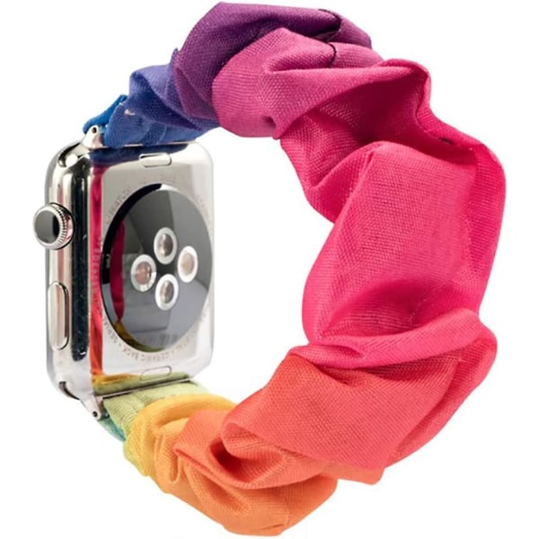 Heytea-kompatibla Apple Watch Series 7 41mm Scrunchie Band, Printed Elastiska Scrunchy Band För Apple Watch Series 7/se/6/5/4/3/2/1 38mm 40mm 41mm