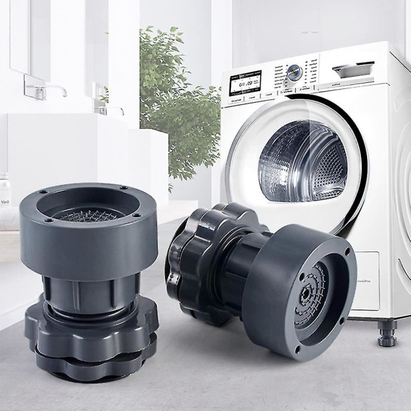 Vaskemaskinfotputer støtter justerbar svært ikke-matt antivibrasjonsfotpute for vaskemaskin og