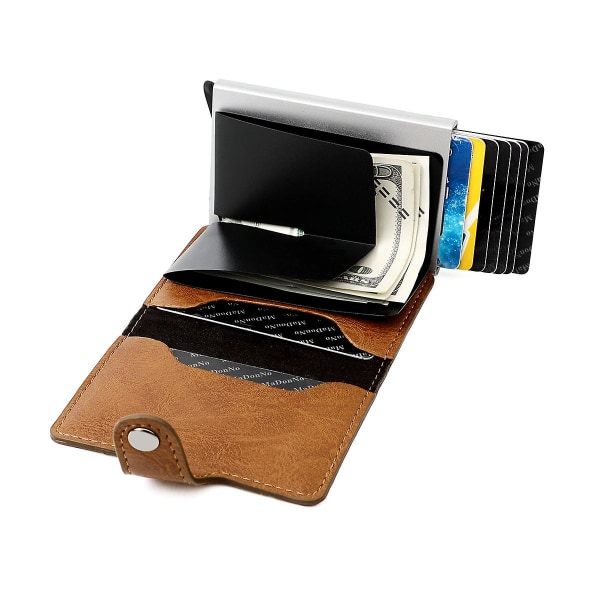 Plånbok - Rfid/nfc blockerande korthållare Pop Up-plånböcker - Smal lätt med kontaktlöst skydd Säkerhet