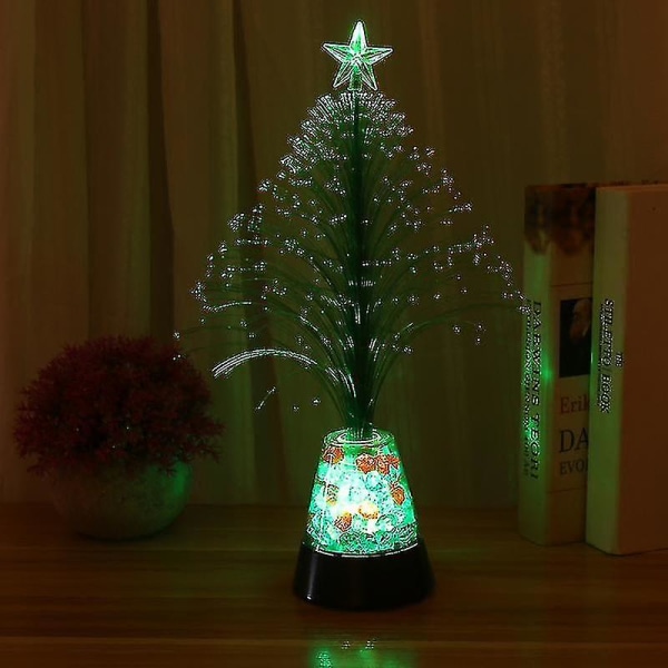 1st USB laddning LED-ljus Julgranslampa Desktop Nattljus Festrekvisita för hembutik utan batteri Slumpmässig färg