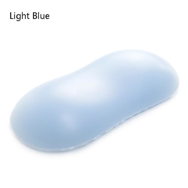 Creative Armband Söt Silikon Handkudde Kristall Handledsmushållare, Storlek: 12,7x6,2x1,8cm, Färg: Ljusblå