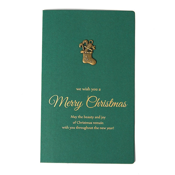 1 set gratulationskort iögonfallande kreativ form papper jultema kreativ kortdekor för hemmet
