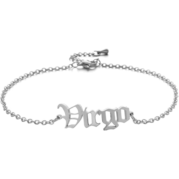 Heytea Konstellations Anklet Justerbar Stjärntecken Anklet Armband Rostfritt Stål Astrologi Länk Anklet För Kvinnor Flickor Födelsedagspresenter - -