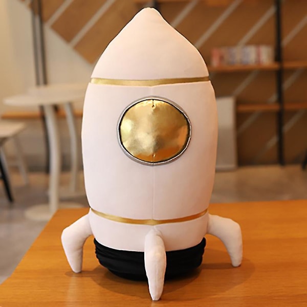 Rymdastronaut stoppad docka leksak plysch rymdraket Unik rymdskepp leksak fylld kastkudde för pojke Birthdat Present