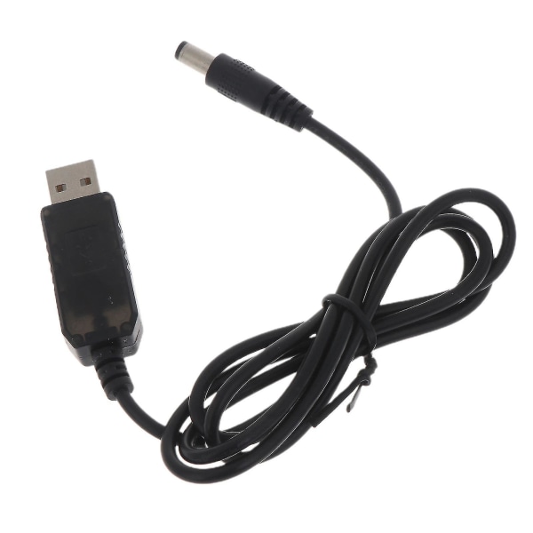 USB - 4,2 V 5,5 x 2,5 mm laturin kaapeli, jossa on LED-merkkivalo Led-otsavalaisimelle