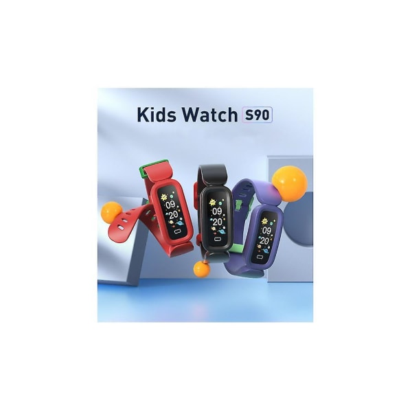 Smart armband för barn Äkta blodsyre Puls Kroppstemperatur Hälsa Sömnövervakning Bluetooth Ip68lila