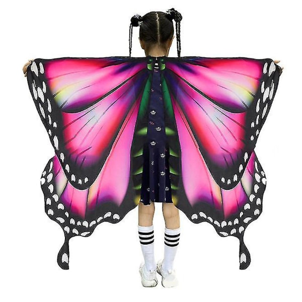 Jenter sommerfuglkostyme, Halloween Cape late som festkledning(HD-002,B)
