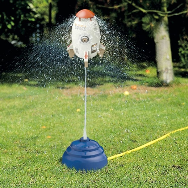 Water Rocket Sprinkler - Utomhusspel för barn - Vattenspel för barns vattensprinkler - Toy Garden Sprinkler (vit)