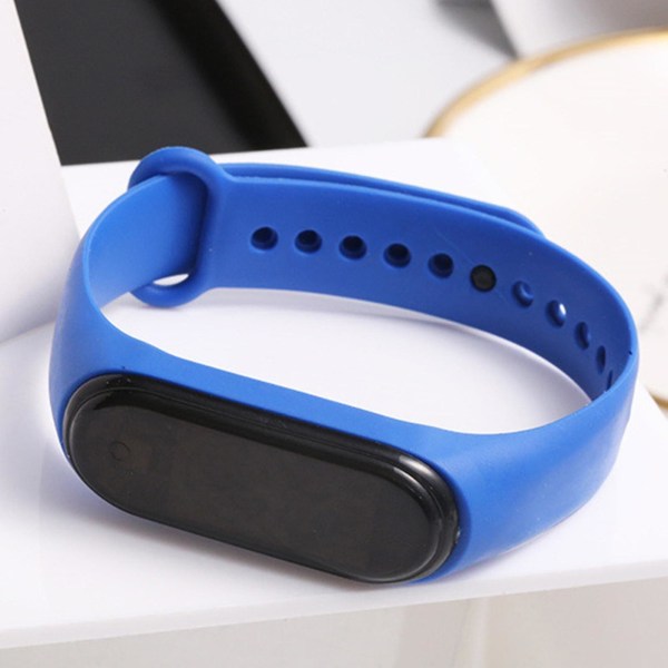 Electronic Watch Luminous Touch Screen 50m Waterproof Led Sports Wrist Watch Bracelet For Children_ahf Royal Blue