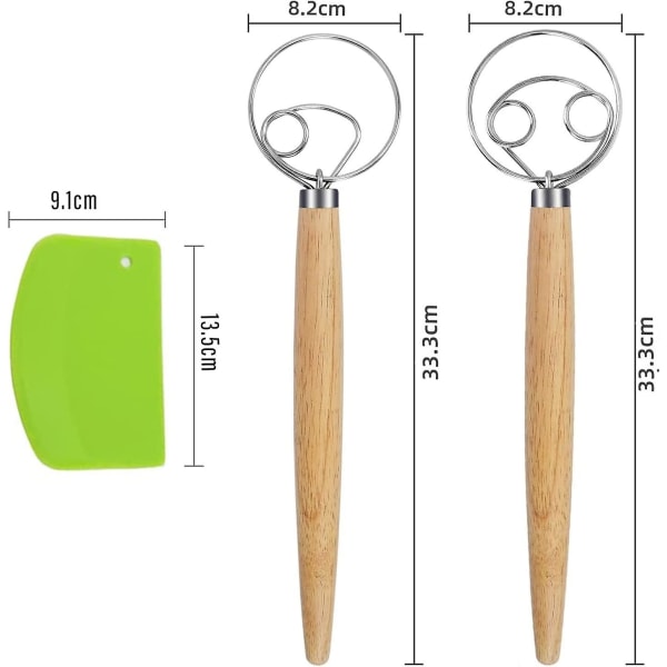 Brödblandare, Dansk Visp För, Dansk Degblandare, Dansk Visp Med Mjölskrapa, För Brödeg