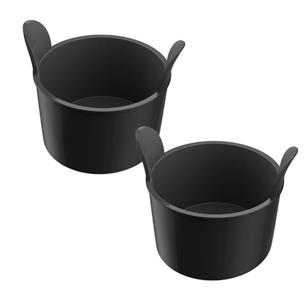 2/4/6 st silikon Airs Fryer Äggtjuvningsformar Multi-Purpose Airfryer Bakpanna för All Airs Fryer (1, svart)