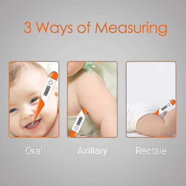 Termometer for feber- Medisinsk termometer Voksen Barn Baby- Oral aksillær Oral rektal måling-, 2024