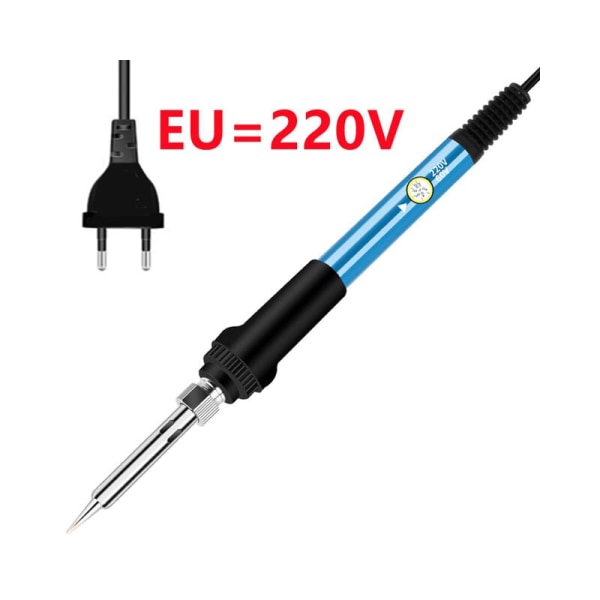 Mini lödkolv med justerbar temperatur, elektrisk lödkolv arbetsstation, mini värmepennhandtag, svetsreparationsverktyg 60W 1st