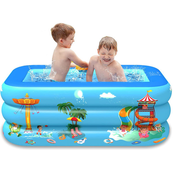 51 Inches Paddling Pools For Kids, 3 Layers Inflatable Paddling Pool For Kids