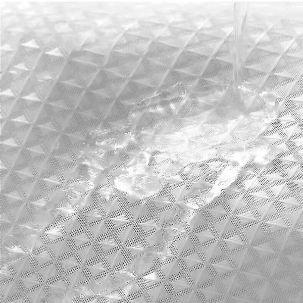 180x180cm (valkoinen) Vohveli-suihkuverho muovirenkaalla homeenkestävä kangas Suihkuverho kylpyammeeseen Heavy Duty -suihkuverho kylpyammeen suihkukaappiin