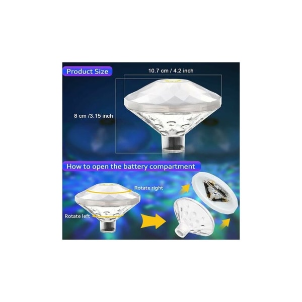 Flytande LED-poollampor - 7 lägen Discolampor för fester för barn och vuxna LYLM