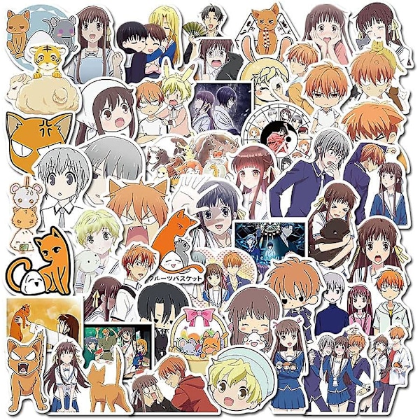 50pcs Anime Cute Graffiti Stickers Cartoon Vinyl Waterproof Stickers For Laptop Water Bottle Skateboard Phone Luggage Helmet Suitcase Kids Teens Gift