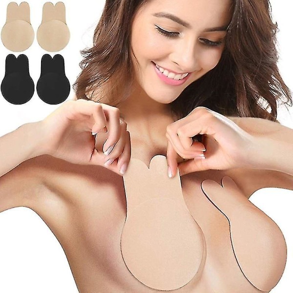 Women Push Up Silicone Strapless Invisible Bra, Self Adhesive Reusable Sticky SHS 8CM