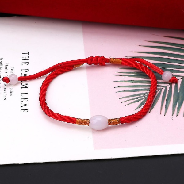 Muoti punos punainen string rannekoru säädettävä amuletti punainen köysi korut ystäville
