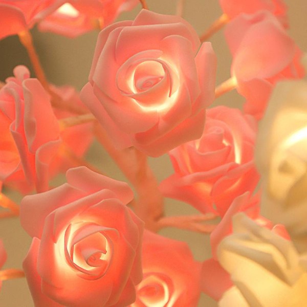 Herlig roselampe (rosa hvit)