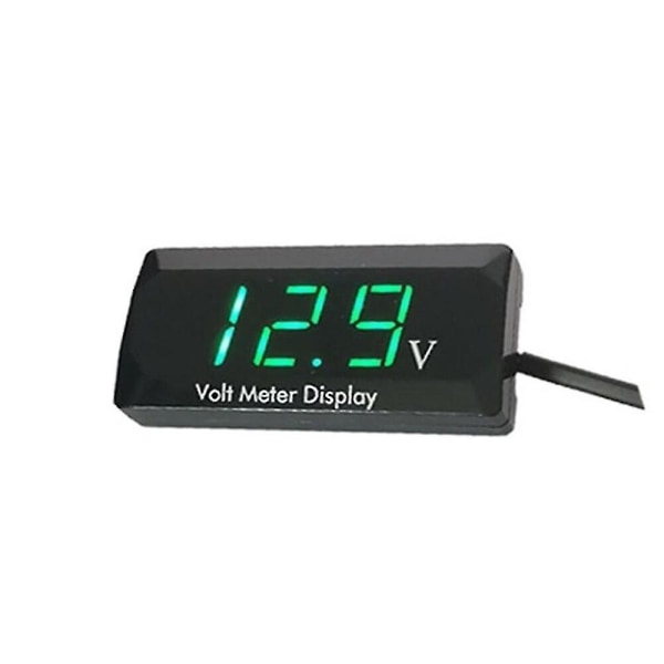 Ipx6 Digital Voltmeter 0,56'' Dc 8 18v Vandtæt Led Volt Måler Spændingsindikator Monitor Detektor Bil Motorcykel Panel Meter