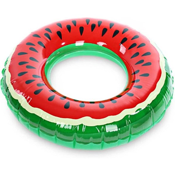 Barn uppblåsbar vattenmelon simring, pool flyter cirkel för pool Beach Party, sommar pool boj vatten leksak foto rekvisita, lämplig för 3-4 år gammal