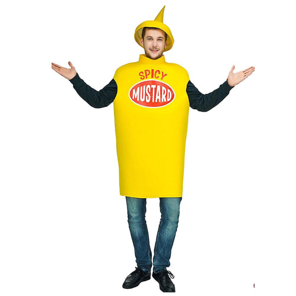 Ketchup/senap Flaska Cosplay Kostym Parodi Fest Stage Performance Kostymrekvisita för Halloween (CC733)