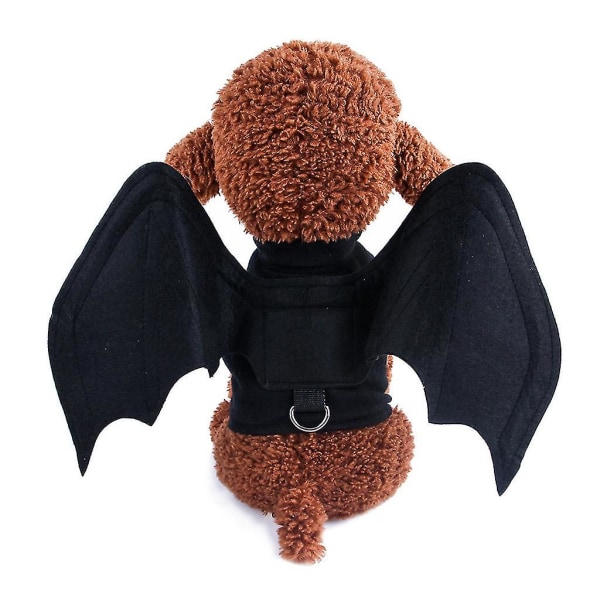 Halloween Bat Transformed Hundkläder Husdjur Tyg Väst Selar Bröstrem