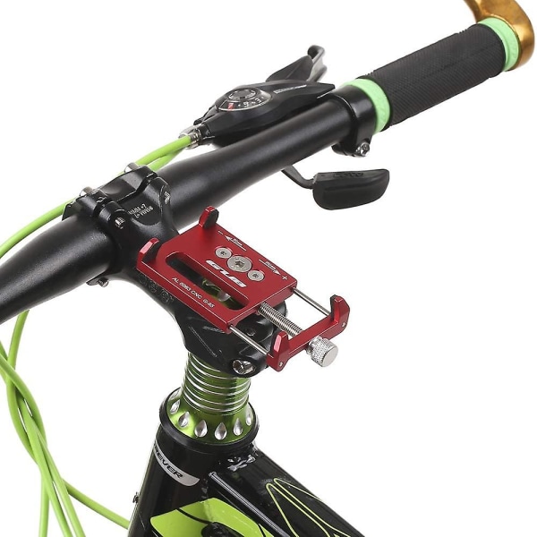Universal Justerbar Cykeltelefonhållare Montering Gps-fäste Vaggaklämma För Mountainbike Röd