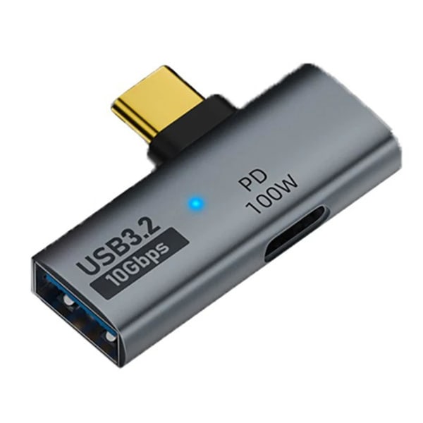 USB C til USB-adapter Høyytelses OTG med 100W PD hurtiglading Egnet for nettbrett (Type C til USB3.2 100W)