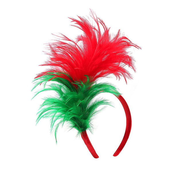 Mode Mardi Gras pandebånd Simple Cosplay-hårbøjler Multipurpose Festival-hårbånd til kvinder (grøn rød)