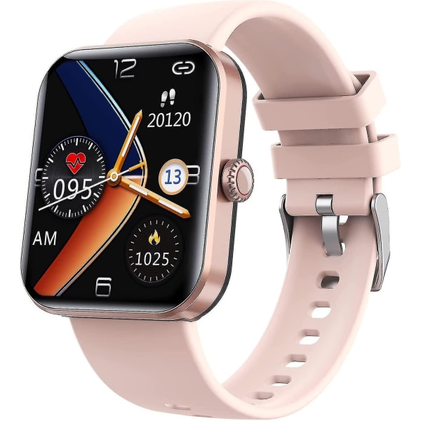 Bluetooth Fashion Smartwatch, F57l Blood Glucose Monitoring Smartwatch, Non-invasive Blood Sugar Test Smart Watch Pink